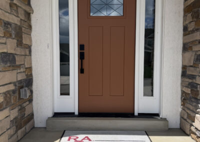 Front Door RA Snoznick Custom Homes Door Mat